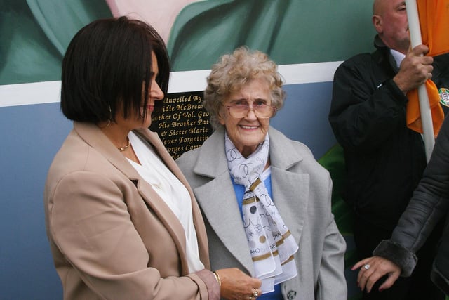 Bridie McBrearty, at the launch of the garden in her son George's memory.