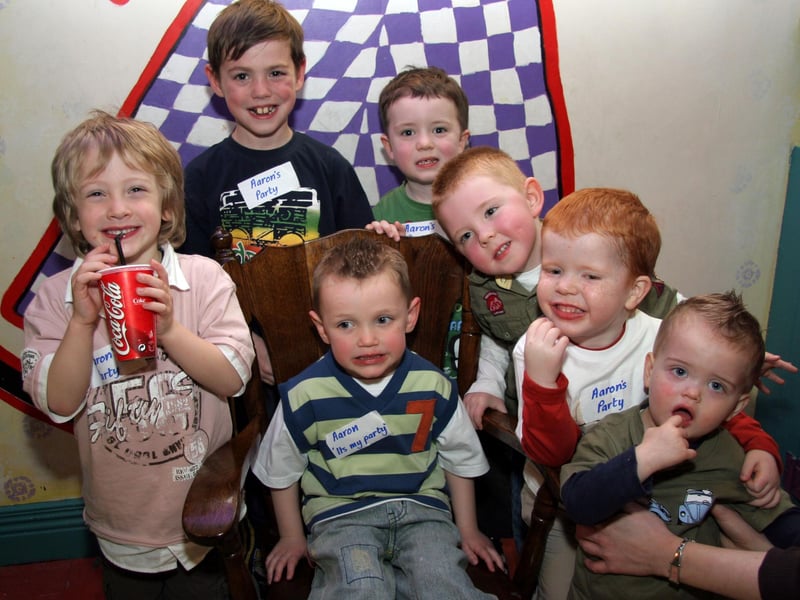 Aaron has fun at Bananas with, Jamie, Declan, Josh, Callum, Paul and Cian-Daraigh 0264JML : .