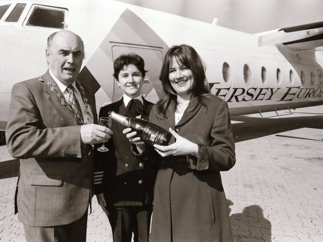 Take off for new City of Derry Airport service.