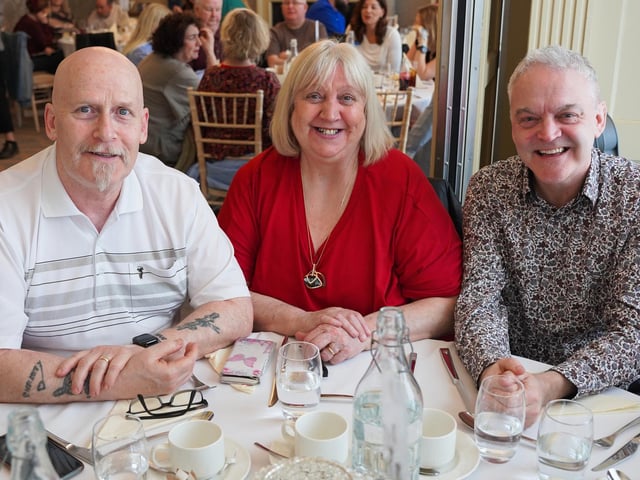 Féile’s ‘Lunch with a Laugh’ at the Bishop’s Gate Hotel was a huge success with Belfast comic Paddy ‘The Dagger’ McDonnell, leaving everyone in stitches.