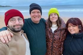 Deirdre with her family, including her husband, who sadly passed away.