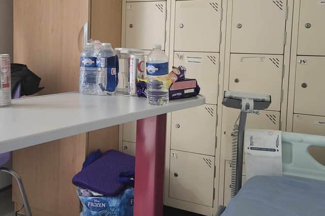 Zoe Carlin's space in hospital