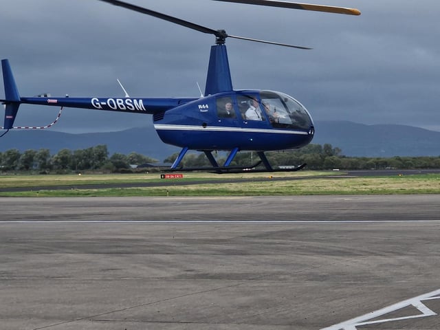 VIP tour and helicopter ride over Amelia’s flight path.