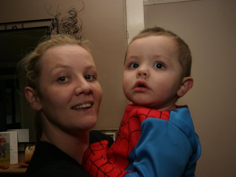 Caolan McGrory dressed up as Spider-Man for his birthday.