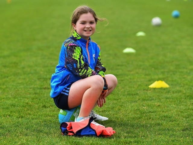 Getting a rest between the activities at Doire Trasna Kellogs Cúl Camp. Photo: George Sweeney