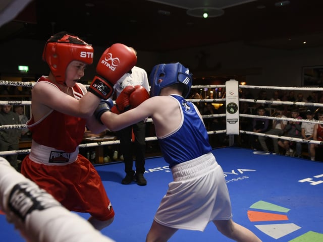 Boy 1 37kg contest, Calvin Og McCallion (St Joseph's) v Kaden Hegarty (Carndonagh)
