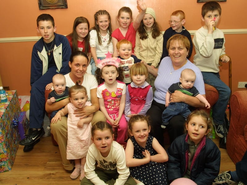 Family and friends enjoying Molly Connor's 6th birthday