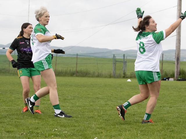 Action from the Monaghan Harps v. Ardara (Donegal) game during Saturday's blitz at Beart GAC.