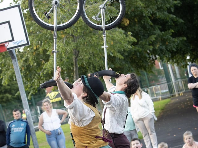 Unicycle balancing - Just one of the many tricks on show at Bull Park. (Photos: Jim McCafferty Photography) : .