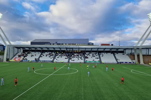 Derry City in action against HB Torshavn.