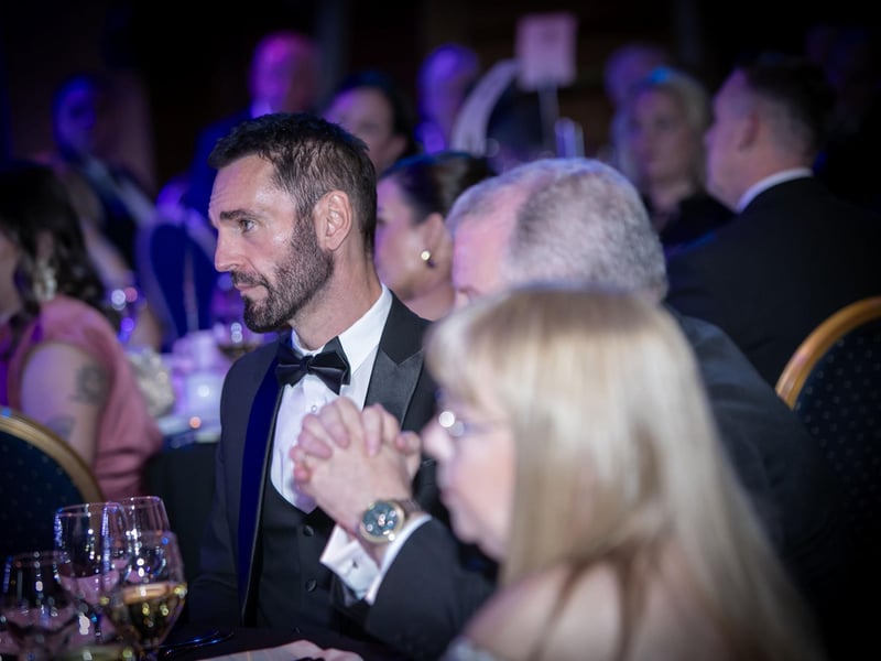 Johnny McDaid, Millennium Forum Patron and Snow Patrol star pictured at Friday night's 25th Anniversary Celebrations.