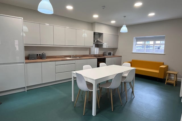 The opening of the new student accommodation and the interiors.