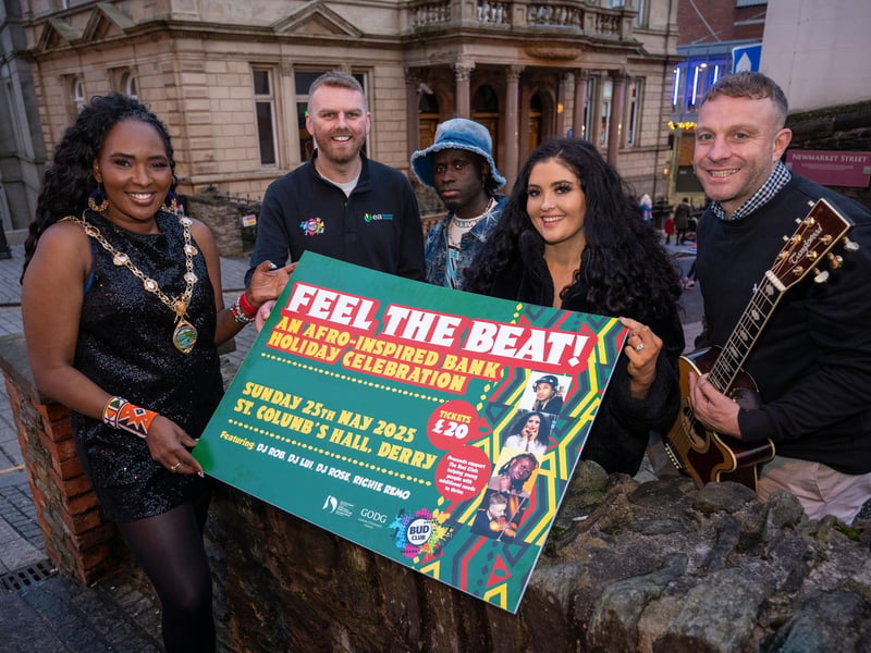 The 'Feel The Beat', Afro-Inspired Bank Holiday celebration is taking place on Sunday May 25 in St.Columb’s Hall, from 7:30 pm to 1 am. Picture: Martin McKeown.