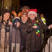All smiles as local people gather for the Switch On in Derry city centre.