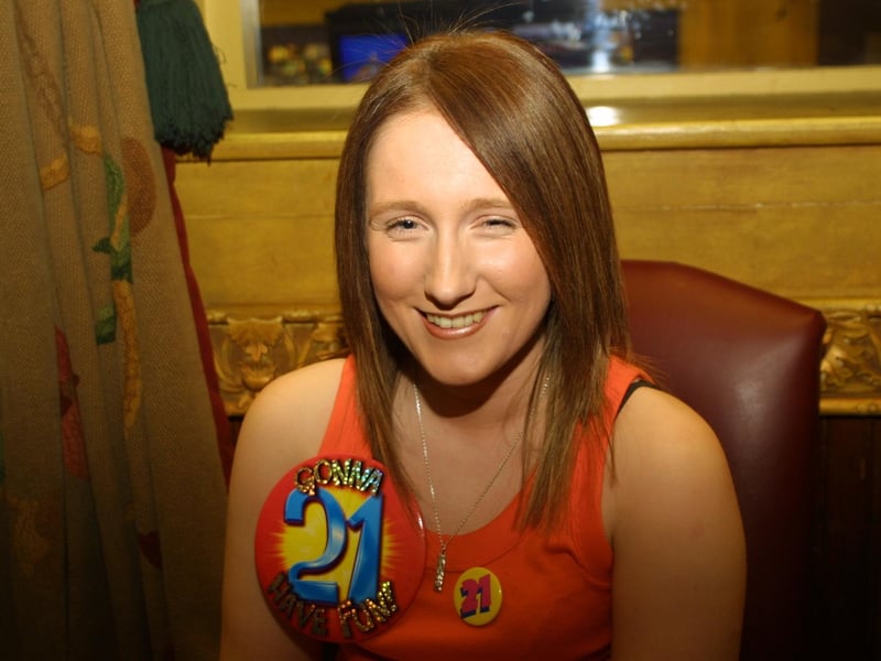 Mary O'Doherty's 21st birthday in the Argyle Arms on 23rd April.