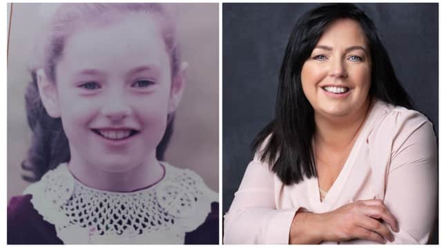 Louise Irwin today and in her youth.