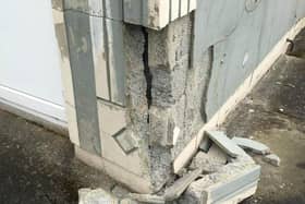 Defective blocks at a house in Donegal