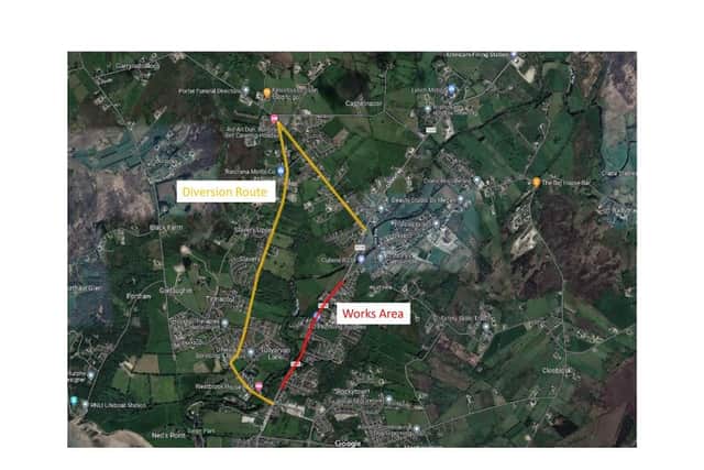 The alternative route through Cockhill.