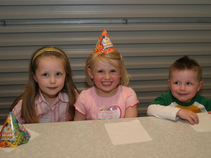 Parties and celebrations back in 2004: Abbie Hillen.