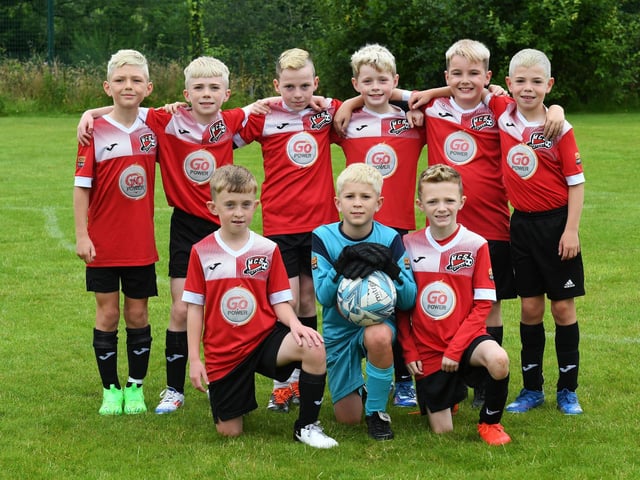 The Maiden City FC Junior under-10's team pictured at Oakgrove on Tuesday morning.