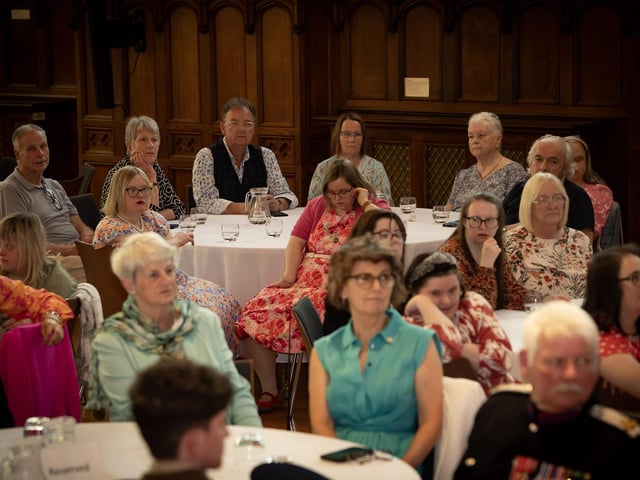 A section of the attendance at last week's Foyle Down Syndrome King's Award for Voluntary Service celebration in the Guildhall.