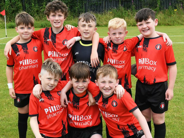 The Irvinestown Wanderers under-9 team which took part in the O'Neills Foyle Cup.