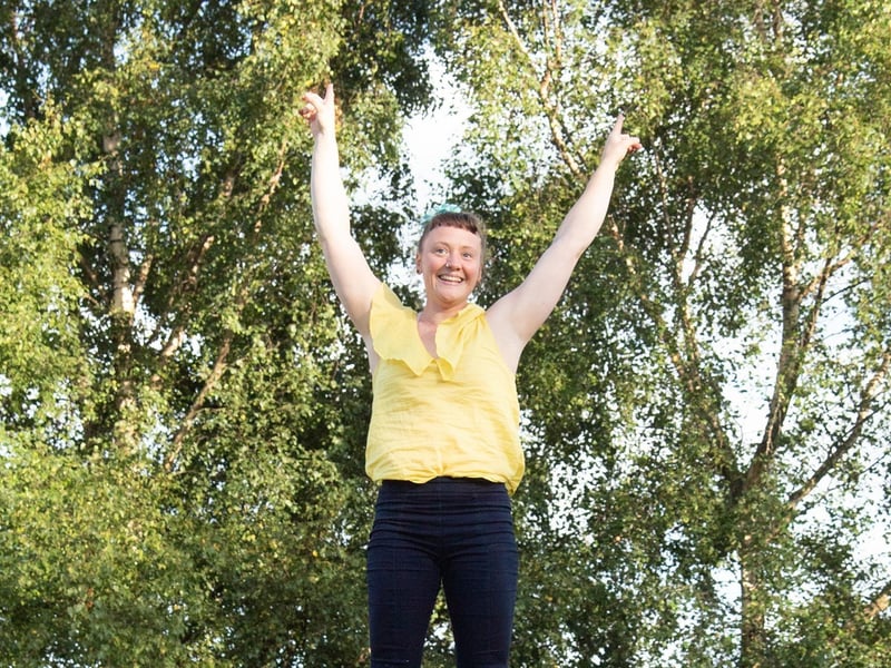 Circada Circus performing at Féile 24's event in Abercorn Park on Tuesday evening.