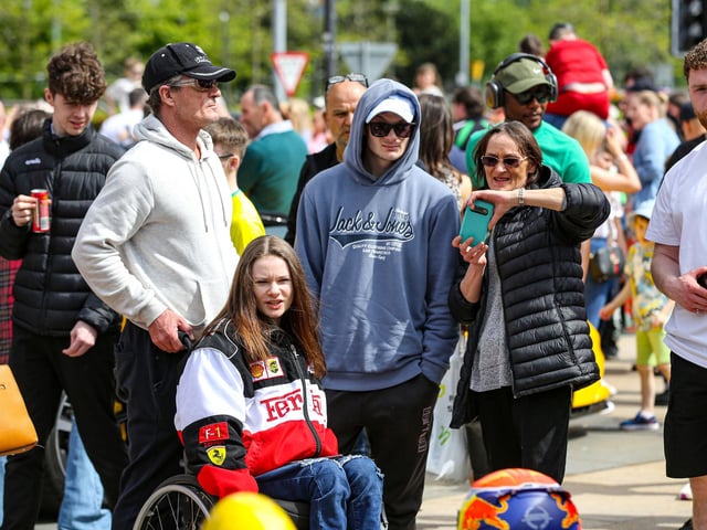 Mayor’s Supercar Saturday in aid of First Housing and Support Service.
Families enjoying the day out.
©Lorcan Doherty
