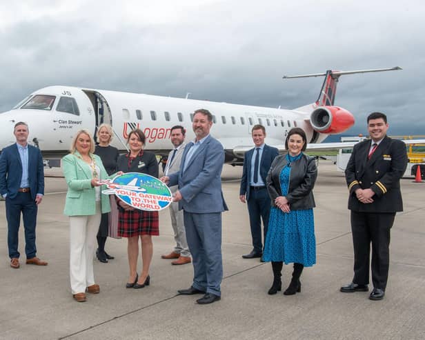 Representatives from Loganair and City of Derry Airport pictured previously at City of Derry Airport.