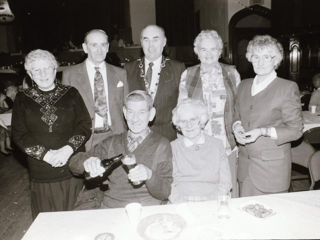 Senior Citizens' parties hosted by the Mayor John Kerr and St Eugene;s parish.