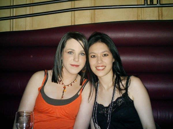 Enjoying a night out at Earth nightclub back in January 2006.