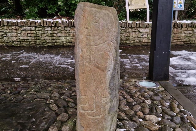 A 7th Century Carndonagh Cross stone pillar  in Donegal.