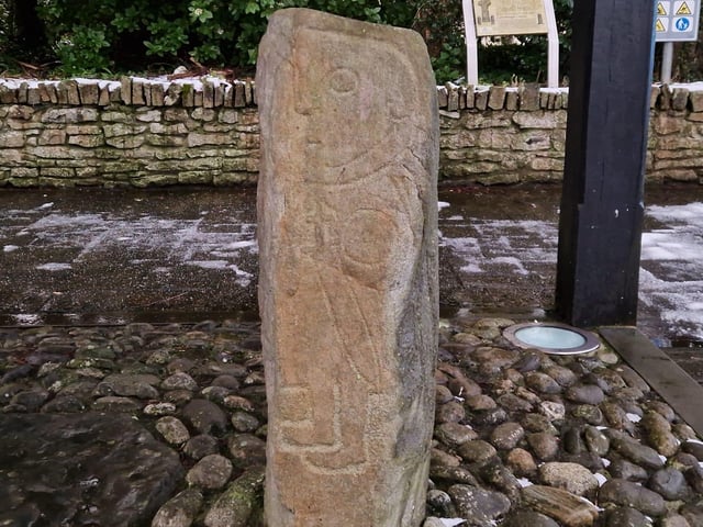 A 7th Century Carndonagh Cross stone pillar in Donegal.