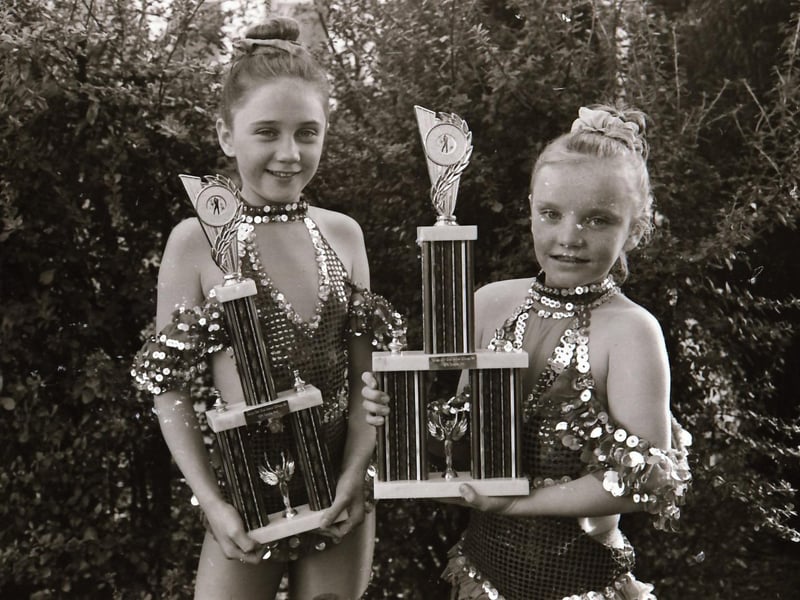 Young disco dancing trophy winners back in 1994.