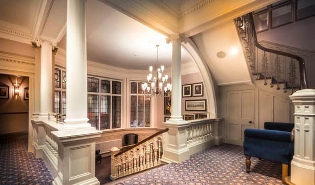 The stunning, restored interior of Bishop's Gate Hotel.