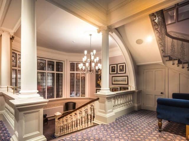 The stunning, restored interior of Bishop's Gate Hotel.