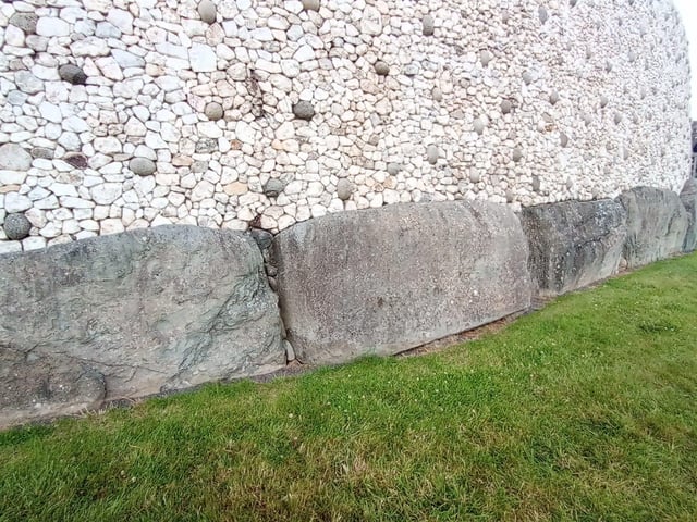 Newgrange, Ireland 3200 B.C. at Brú na Bóinne, County Meath.