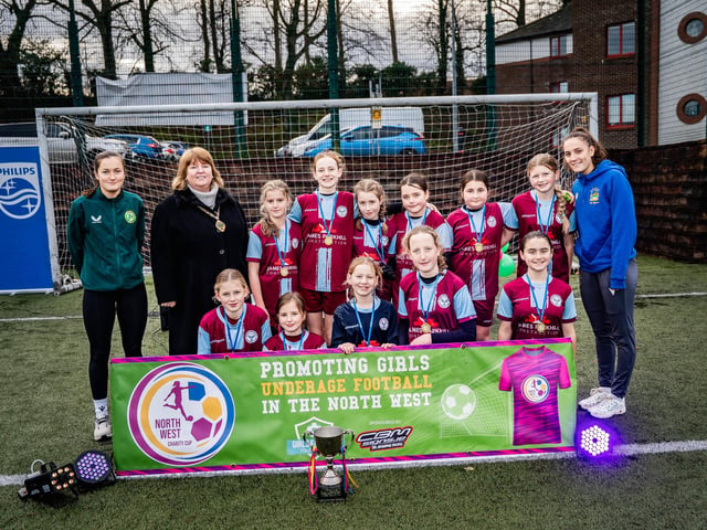 The Newbuildings FC team which competed at the inaugural North West U12 Charity Cup at Ulster University's Duncreggan Road pitches. (Photo: Rodi Jeerasoo)