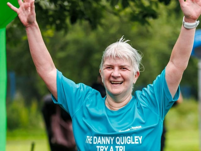 All smiles at the Bogside & Brandywell Health Forum Danny Quigley 'Try-a-Tri' triathlon at the weekend. (Photo: Micam Photography)
