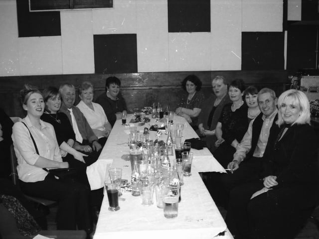 Among the attendance at the St. Eugene's Parish Hall dinner dance at Christmas 2000.