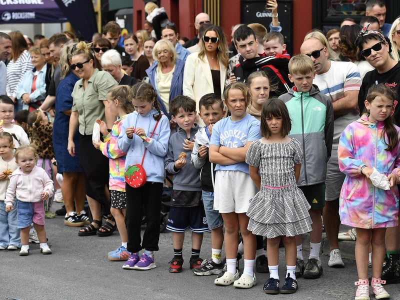 Spectators at the Clonmany Festival Parade on Sunday afternoon. Photo: George Sweeney