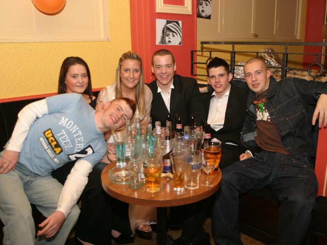 Pictures of Derry people partying in November 2003