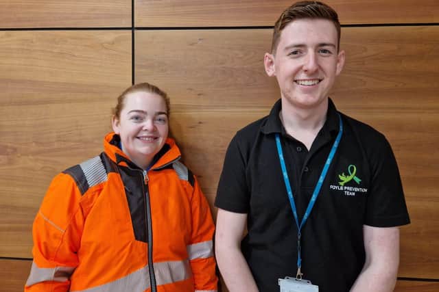 Natalie McCay and Rowhyn Gallagher from the Foyle Prevention team
