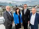 Pictured (L-R) are Mel Chittock, Interim CEO, Invest NI; Judith Savage, Consulting Partner, EY; Rob Heron, Managing Partner, EY; Mike Brennan, Permanent Secretary, Department for the Economy.