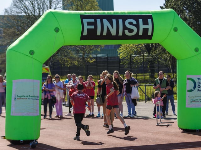Participants in the Children's Try-A-Tri in memory of Caina Healey. Michelle Campbell/Micam Photography