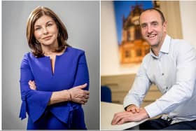 Derry SDLP Assembly Members Sinéad McLaughlin and Mark H Durkan.