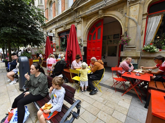 People at the LegenDerry Street Food Festival held at Guildhall Street and Harbour Square over the weekend.Photo: George Sweeney