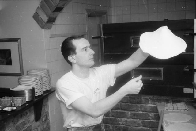 Denis Carlin, of Piemonte Pizzeria, who won the title of the fastest pizza maker in the UK.