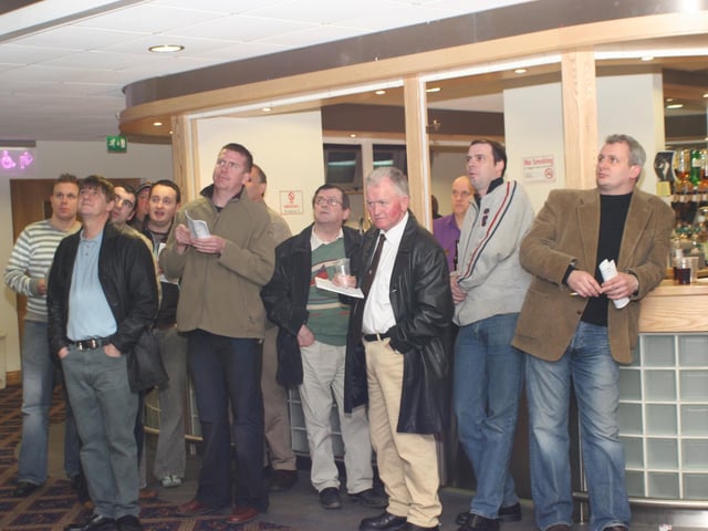 Derry and Donegal people enjoying the Lifford Races in February 2005.