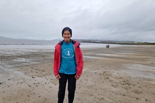 Roisin Lynch pictured at Ludden beach prior to the Christmas Day swim.